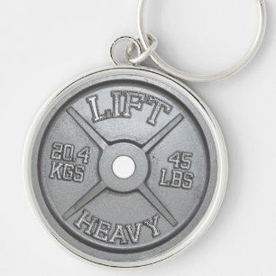 Porte-clés Plaque Barbell - Ascenseur Lourd