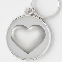 Plaque coeur en verre argenté