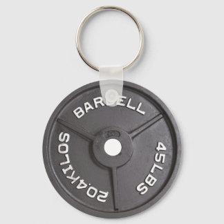 Porte-clés Plaque de 45 livres - Barbell