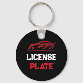 Porte-clés Plaque de licence de voiture personnalisée