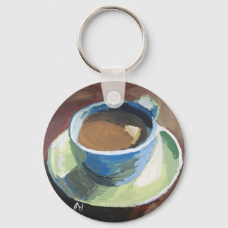 Porte-clés Plat de café porte - clé vert