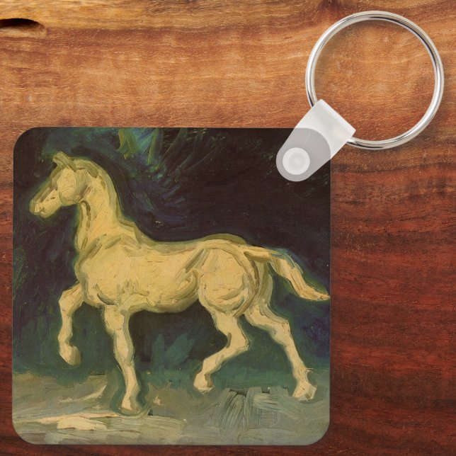 Porte-clés Plâtre Statuette d'un cheval par Vincent van Gogh (Verso)