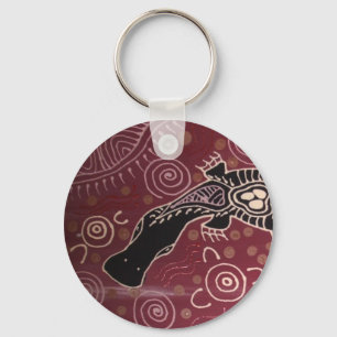 Porte-clés Platypus Dreaming Red par Mundara Koorang