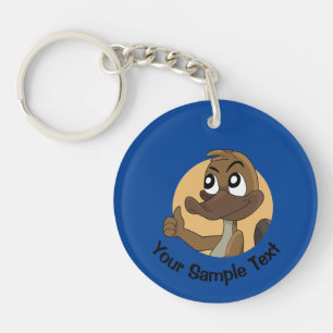 Porte-clés platypus qui fait un pouce levé