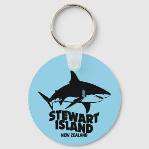 Porte-clés Plongée en scaphandre avec des requins - Île Stewa
