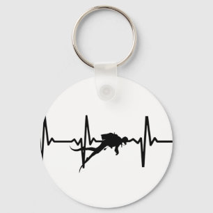 Porte-clés Plongée sous-marine Heart Pulse Key Ring