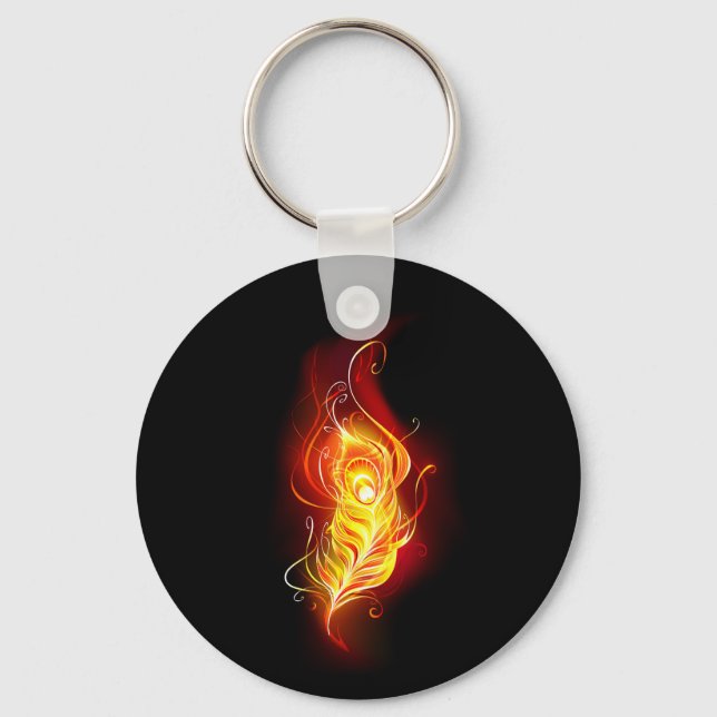 Porte-clés Plumes de paquetage de feu (Recto)