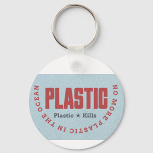 Porte-clés Plus de plastique dans l'océan   Clé de la polluti