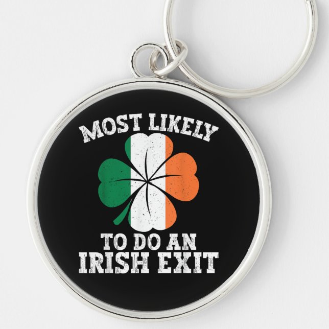 Porte-clés Plus susceptible de faire une sortie irlandaise St (Devant)