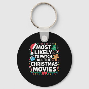 Porte-clés Plus susceptible de regarder tous les films de Noë