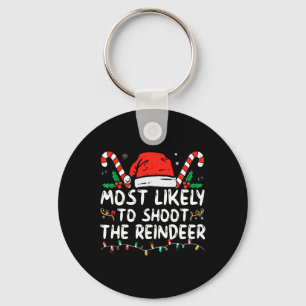 Porte-clés Plus susceptible de tirer sur le renne de Noël de