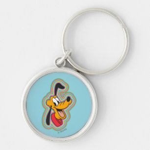 Porte-clés Pluton Rétro Radiant Pop Art