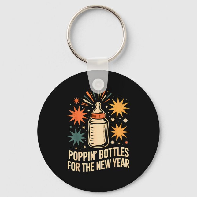 Porte-clés Pn Bottles For The New Year Happy New Year Mother  (Recto)
