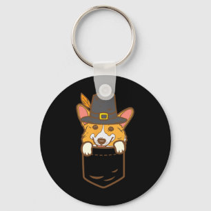 Porte-clés Pocket Pilgrim Welsh Corgi Amoureux des chiens Cut
