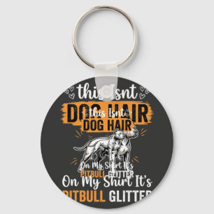 Porte-clés Poils de chien Pitbull Pailleté Drôle de chien