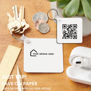 Porte-clés POINTE JUSTE QR Code Carte de visite REALTOR AGE