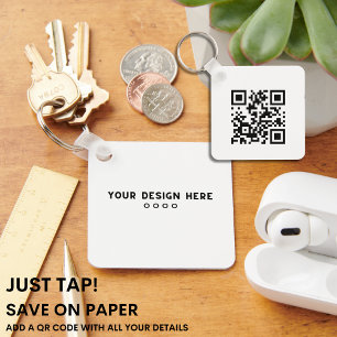 Porte-clés POINTE JUSTE QR Code Carte de visite SERVICES FI