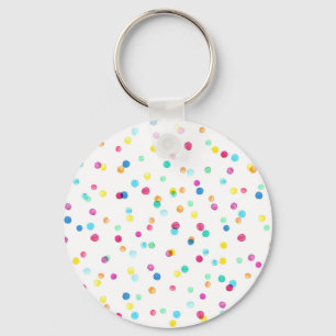 Porte-clés Points Aquarelle Lumineux : Motif transparent.