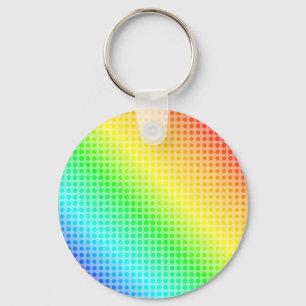 Porte-clés Points arc-en-ciel