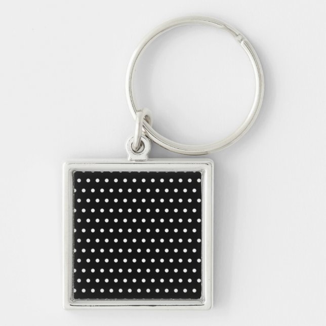 Porte-clés points noirs polka dots pointillés tup (Devant)
