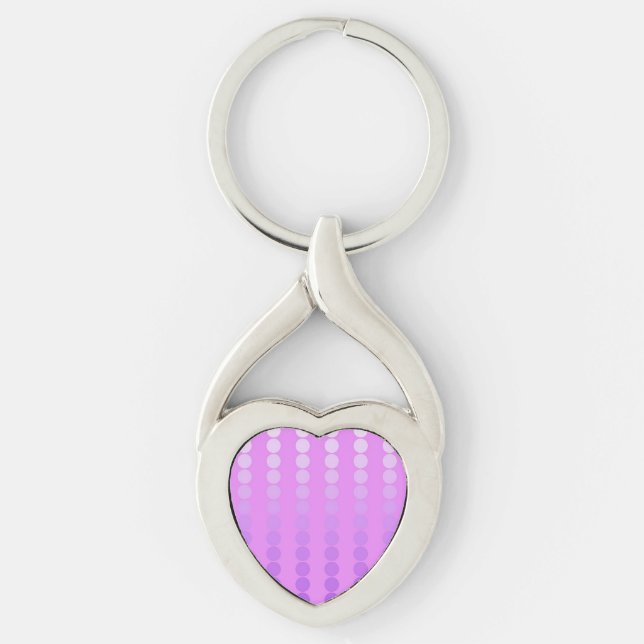 Porte-clés Points satinés - teintes d'orchidée (Devant)