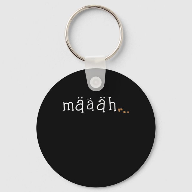 Porte-clés Poison de Maaah Cute Funny Goat Lover Animal Farm (Recto)