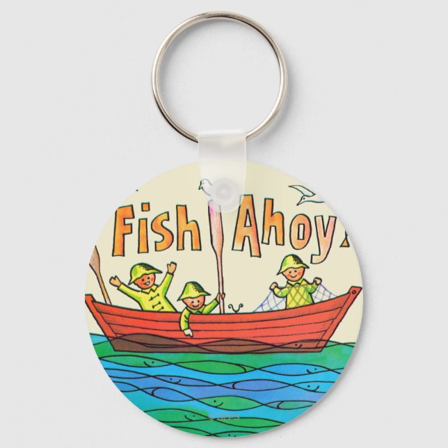 Porte-clés Poisson Ahoy ! (Recto)