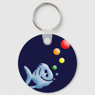 Porte-clés poisson arc-en-ciel