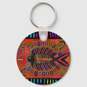 Porte-clés Poisson volant Mola indien Cuna