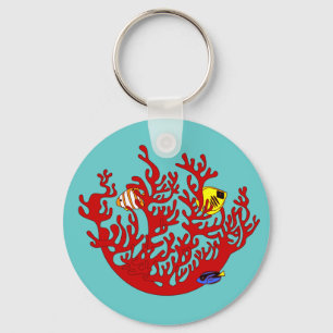 Porte-clés Poissons et porte - clé d'art de griffonnage de