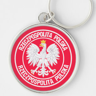 Porte-clés Poland Round Emblem