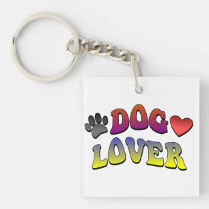 Porte-clés Police Vintage Super Amoureux des chiens