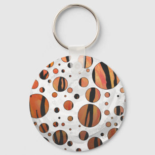 Porte-clés Polis Dot Tiger Hot orange et noir