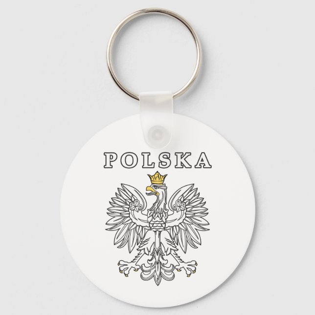 Porte-clés Polska avec aigle polonais (Recto)