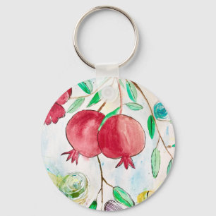 Porte-clés Pomegranate painting pomegranate art Wall art