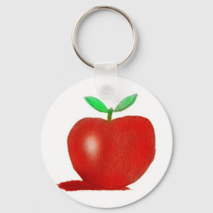 Porte-clés pomme de dessin original