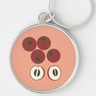 Porte-clés Pomme Velours
