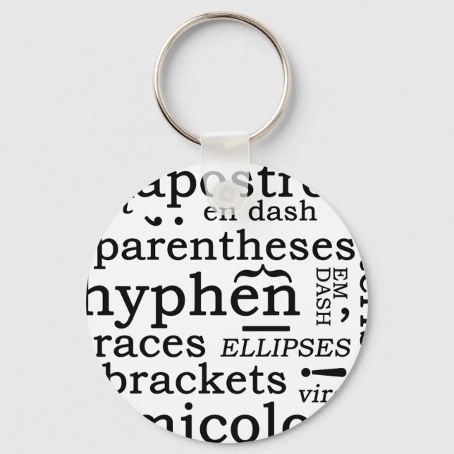 Porte-clés ponctuation (Recto)