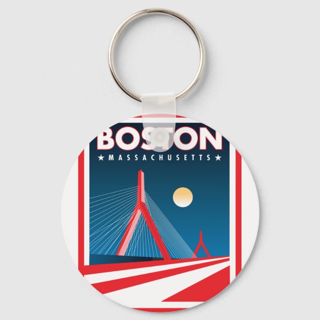 Porte-clés Pont Boston Zakim (Recto)