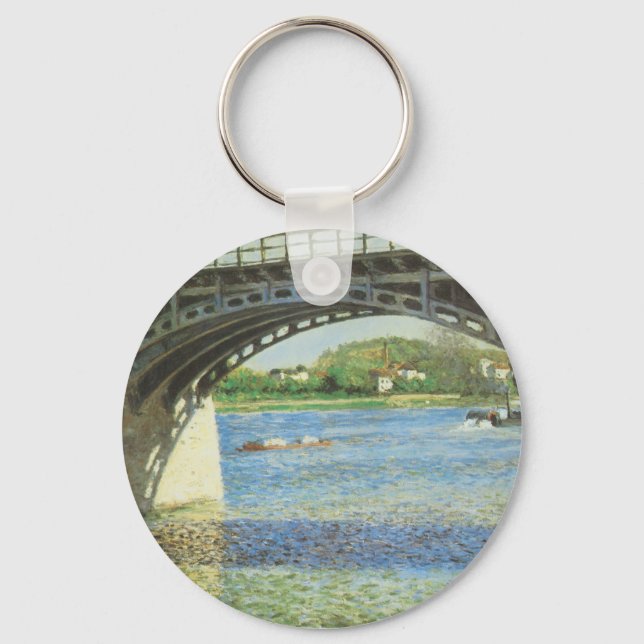 Porte-clés Pont d'Argenteuil par Gustave Caillebotte (Recto)