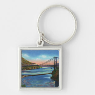 Porte-clés Pont du fleuve Hudson de montagne d'ours
