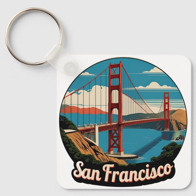 Porte-clés Pont Golden Gate San Francisco (Recto)