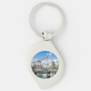 Porte-clés Pont hollandais en bois levant à Pays-Bas
