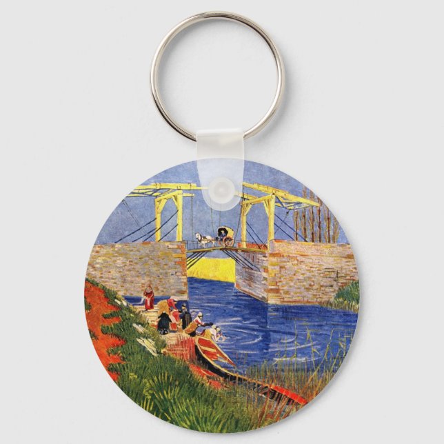 Porte-clés Pont Langlois à Arles par Vincent van Gogh (Recto)
