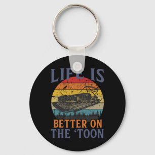Porte-clés Ponton Vintage Ponton Blanc Capitaine Funn nautiqu