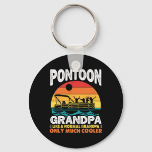 Porte-clés Pontoon Grand-père Capitaine Retro Funny Boyer Pèr