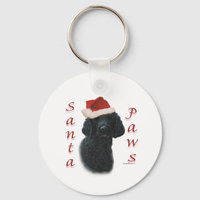 Porte-clés Poodle Père Noël Paws (Recto)