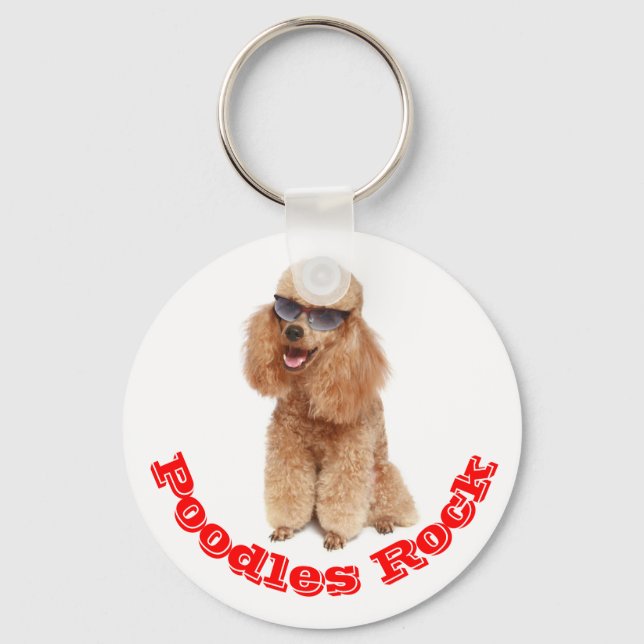 Porte-clés Poodles Rock ! Apricot Chien Chien Chien Chien Chi (Recto)