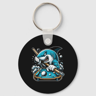 Porte-clés Pool Shark Funny Pool Player Billard Billard 8-