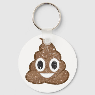 Porte-clés Poop émoji vintage